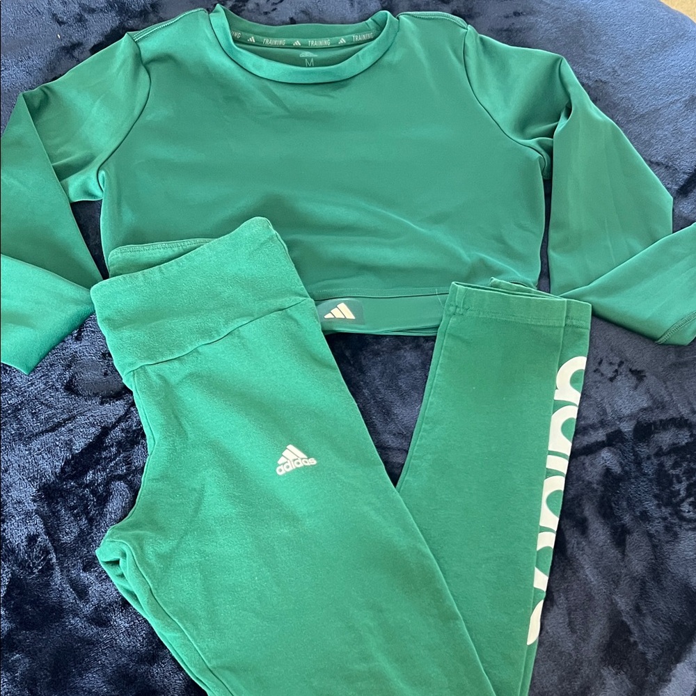 Adidas Vibrant Green Activewear Set